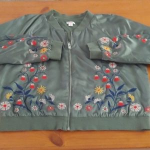 Satin Bomber Jacket